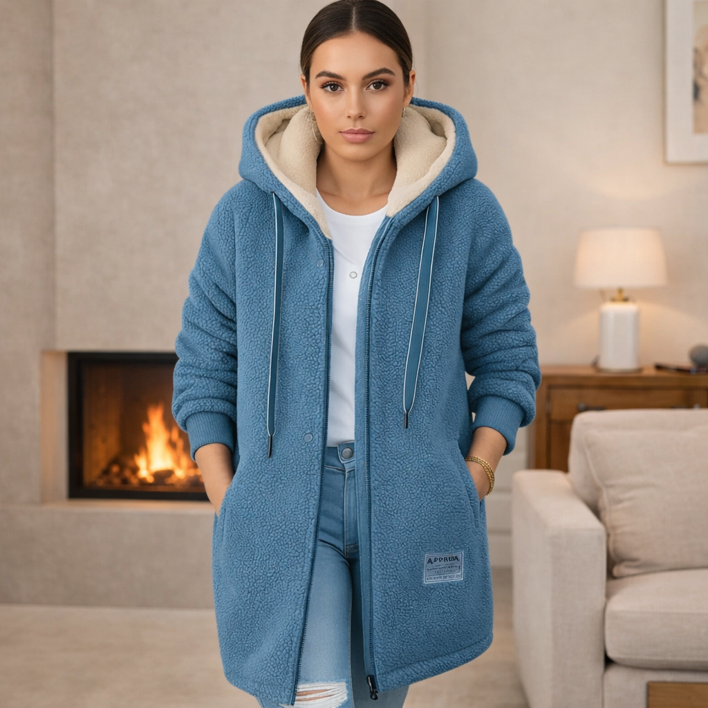 ZARET™ | Chaqueta larga polar