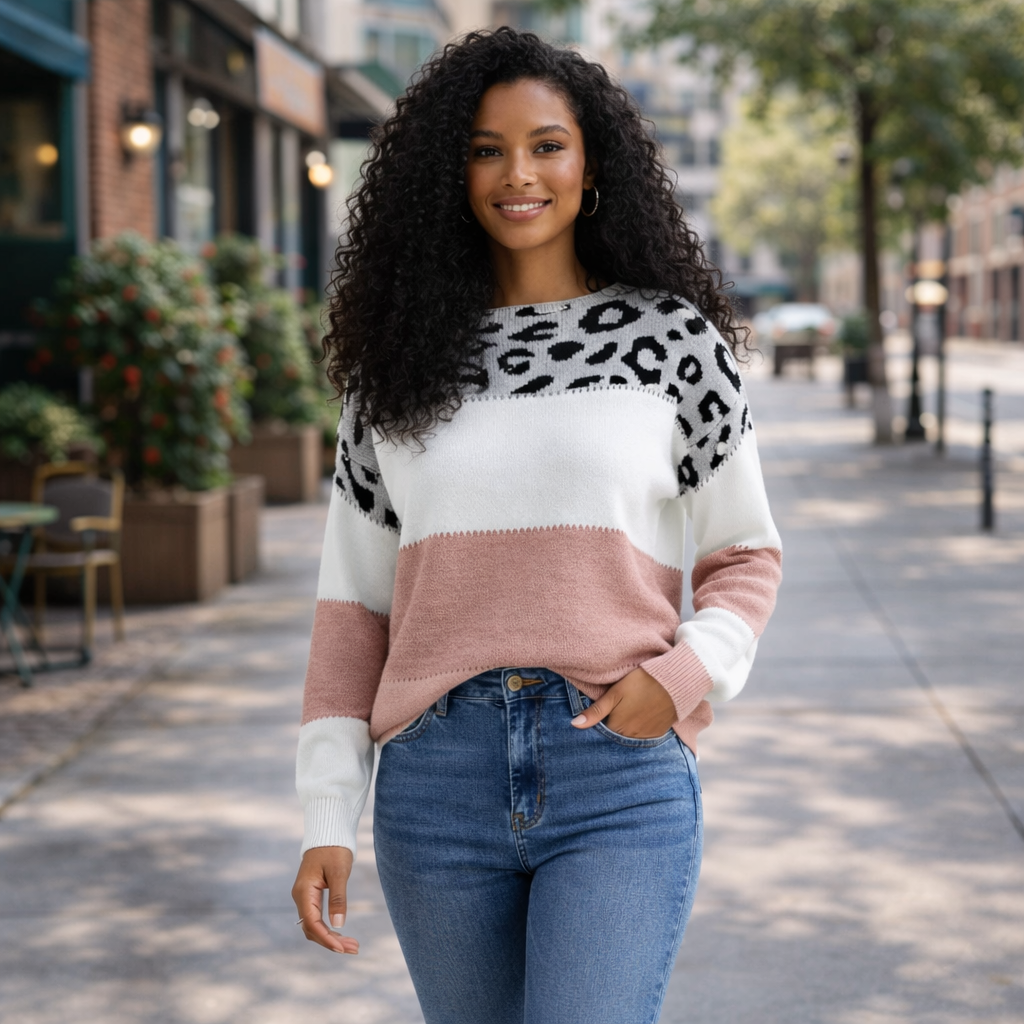 SOREL™ | Suéter estampado leopardo