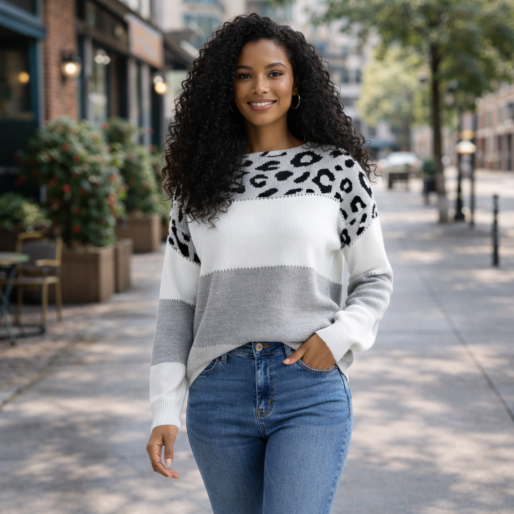 SOREL™ | Suéter estampado leopardo