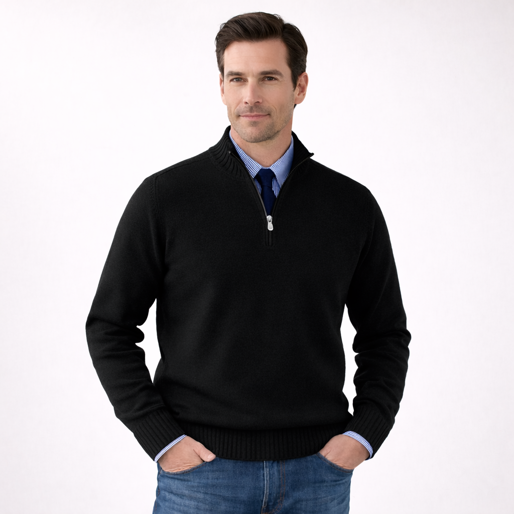 NOREL™ | Suéter cuello alto con cremallera