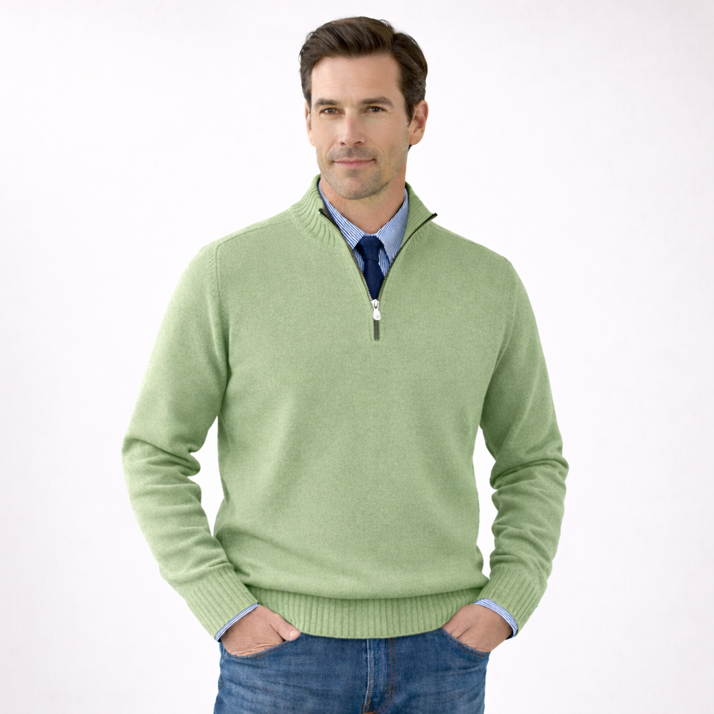 NOREL™ | Suéter cuello alto con cremallera