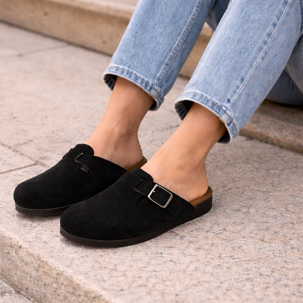 HÉLOR™ | Zuecos de ante unisex