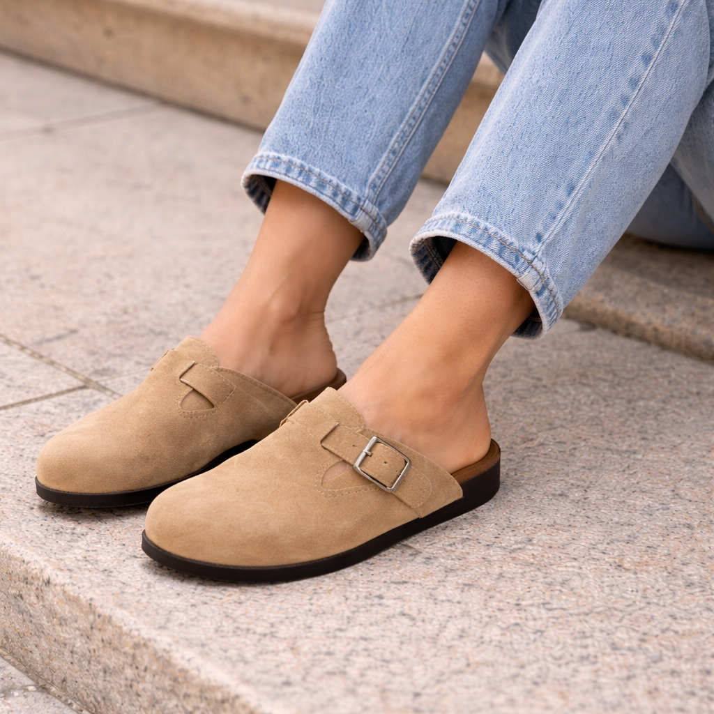 HÉLOR™ | Zuecos de ante unisex